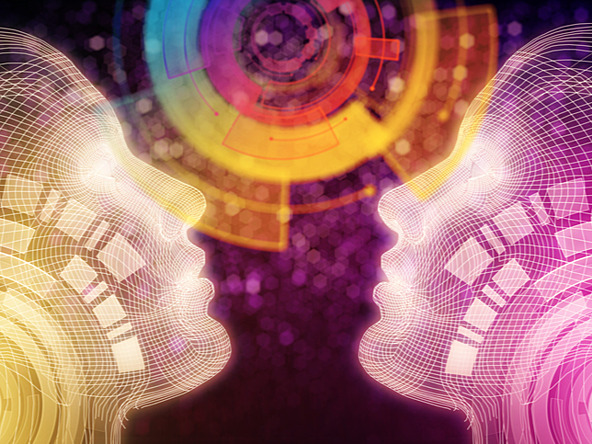 illustration of digital twins/simulations